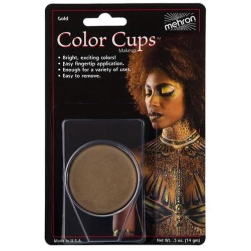 Mehron Color Cups, Gold Кремовый грим (Золото) 12 g фото 1