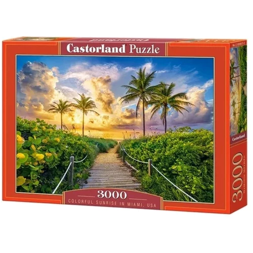 Пазли Castorland Барвисті Схід сонця в Майамі, США 3000 елементів (C-300617)