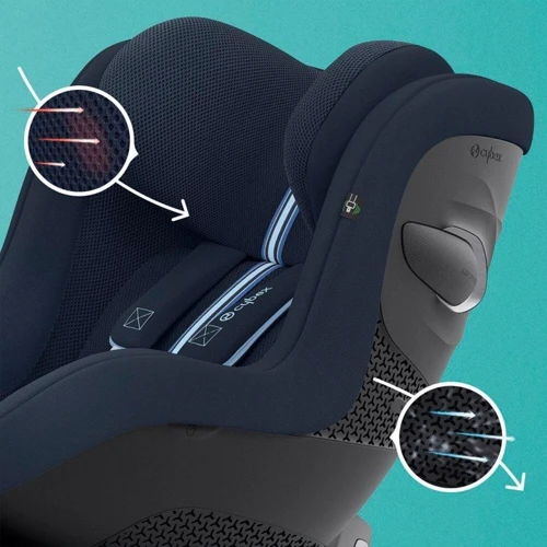 Автокрісло Cybex Sirona G i-Size Plus Lava Grey (523001209): Кріплення Isofix база ISOFIX (не входит в комплект)