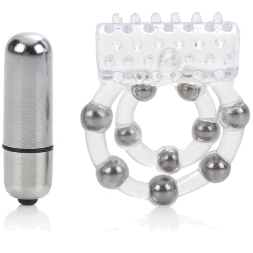 Виброкольцо с 10 шариками Maximus Ring 10 Stroker Beads
