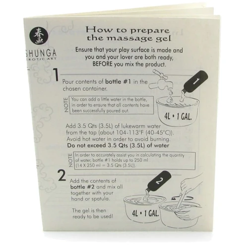 Гель для NURU-масажу Shunga Oriental Body-to-Body – Sparkling Strawberry Wine плюс простирадло