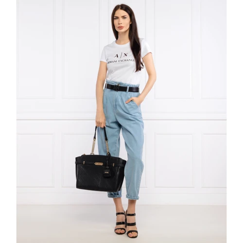 Женская сумка тоут Guess Bea Elite Tote черная (HWVS8132230-BLA): Тип ручки С двумя ручками, Длинная ручка, На цепочке