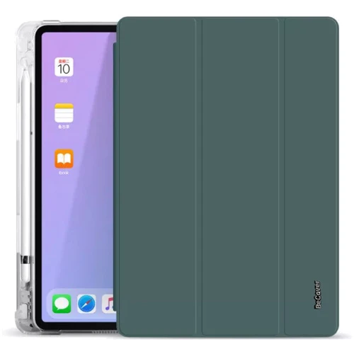 Аксессуар для iPad BeCover Case Book Soft TPU with Pencil mount Dark Green (707534) for iPad 10.2" (2019-2021): Материал искусственная кожа
