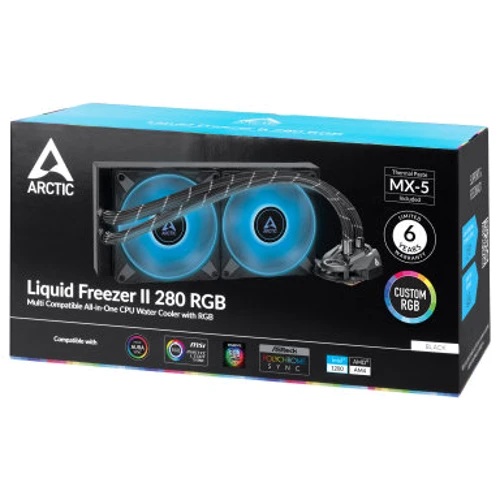 Кулер Arctic Liquid Freezer II 280 RGB (ACFRE00108A): Тип подшипника гидродинамический