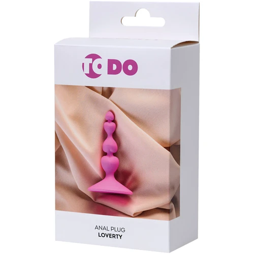 Анальная пробка ToDo Anal Plug Loverty (розовая)