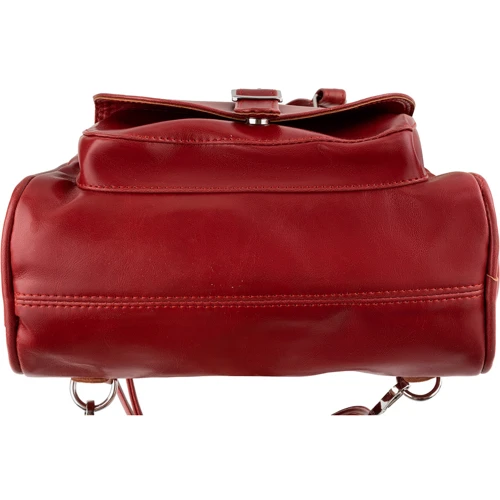 Жіночий рюкзак Laskara червоний (LK-10237-red): Фактура матова, Гладка