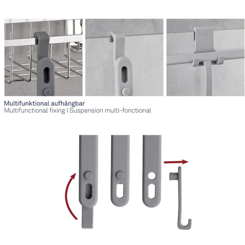 Щітка для ванни KELA Toni світло-сіра 21.5х25.5 см (20653)