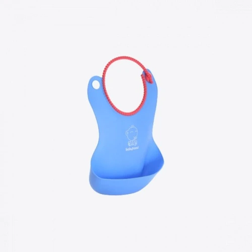 Силиконовый фартук Babyhood для кормления голубой (BH-401B)