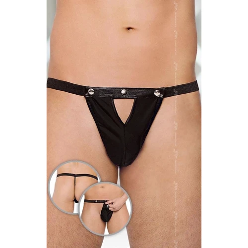 Мужские трусы SoftLine - Thong 4507, S-L (black)