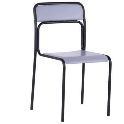 

Стул Amf Аскона черный ПВХ серый (299552)