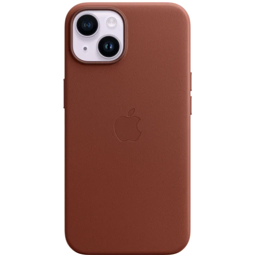 Чохол для iPhone Apple for iPhone 14 Leather Case with MagSafe Umber (MPP73) : Колір коричневый