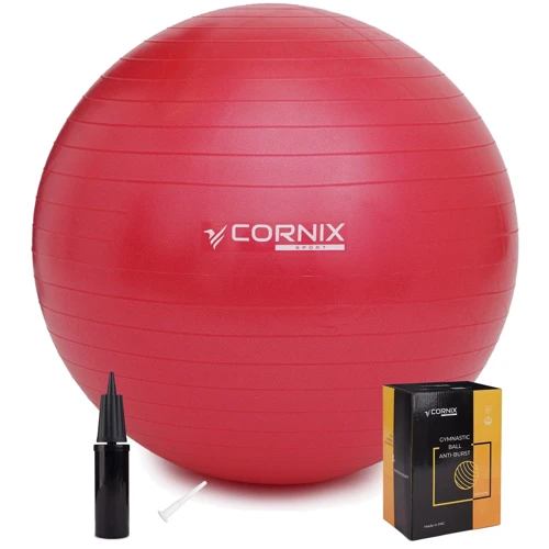 Мяч для фитнеса Cornix Anti-Burst Red 85 см (XR-0252): Диаметр, см 85