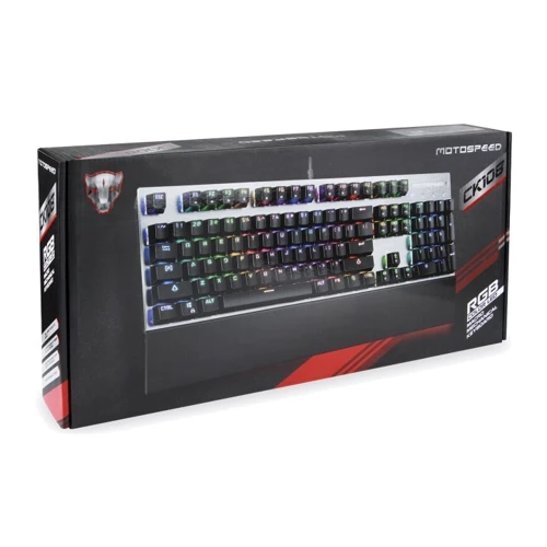 Клавиатура Motospeed CK108 USB ENG, UKR, RUS Outemu Red, RGB (mtck108mr) фото 9