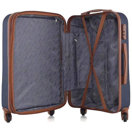 Чемодан Semi Line 24" (M) Navy синий (T5642-2): Тип ручки Телескопическая ручка, Короткая ручка