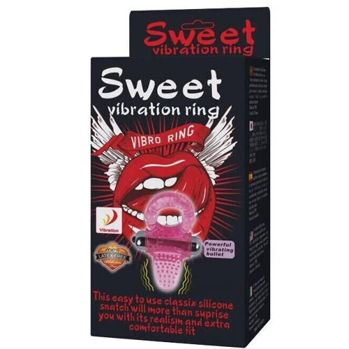 Эрекционное кольцо с вибрацией Sweet Vibration Ring, BI-014081