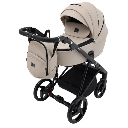 Универсальная коляска 2 в 1 Adamex Blanc Eco SA-7 латте (680710): Ширина шасси 57.5 см