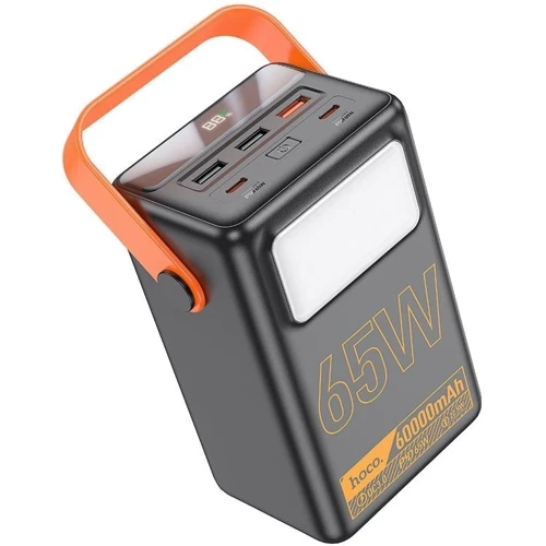 Внешний аккумулятор Hoco Power Bank 60000mAh J110A Powerful PD 65W Black: Кабели/переходники для смартфонов в комплекте USB Type-C