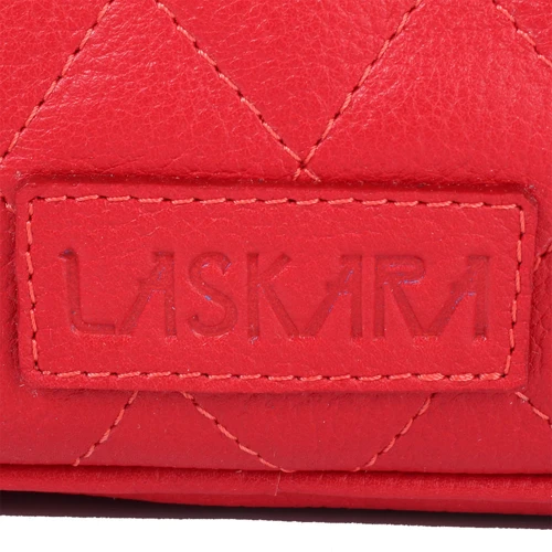 Женская сумка через плечо Laskara красная (LK-DS256-red): Фактура Матовая, Зернистая