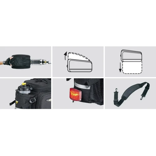 Велосумка Сумка на багажник Topeak MTX Trunk Bag DXP 22.6 л 1160 г (TT9635B-BM): Цвет черный