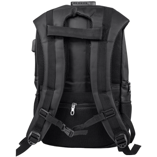 Чоловік рюкзак Valiria Fashion чорний (3DETAB86-08-2): Застібка Блискавка