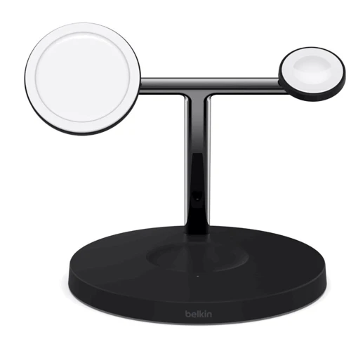 Зарядний пристрій Belkin Wireless Charger Base Station MagSafe Black (WIZ009VFBK) for iPhone 16 I 15 I 14 I 13 I 12 series and Apple Watch: Тип бездротове