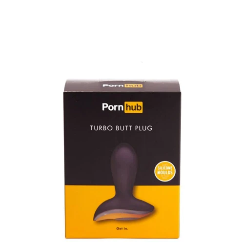 Pornhub Turbo Butt Plug анальная пробка с вибрацией, 7.5x3 см