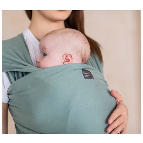 Слінг-шарф Love & Carry Базилік, бірюзовий (LC425 Трикотаж)