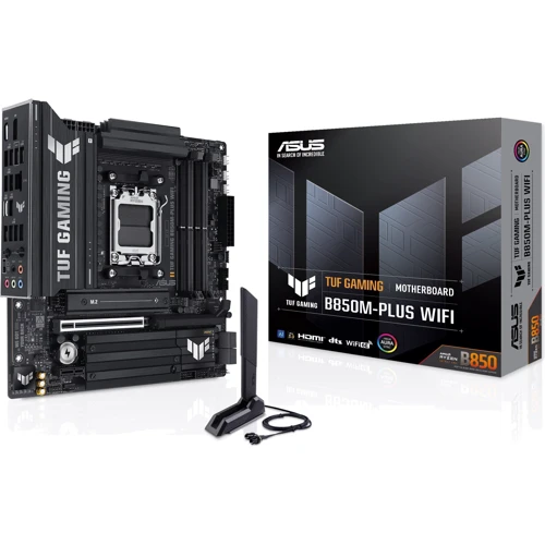 ASUS TUF GAMING B850M-PLUS WIFI UA: Дополнительно Адаптер Wi-Fi, Поддержка RAID, Поддержка UEFI, Поддержка RAID