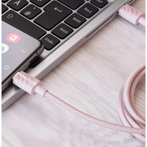 Кабель Proove Cable USB-C to USB-C Spectral 60W 1m Pink (CCSP60002215): Длина 1 м