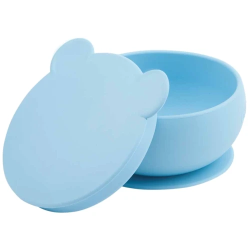 Глибока тарілка MinikOiOi силіконова Bowl Mineral Blue (101080003): Матеріал силикон