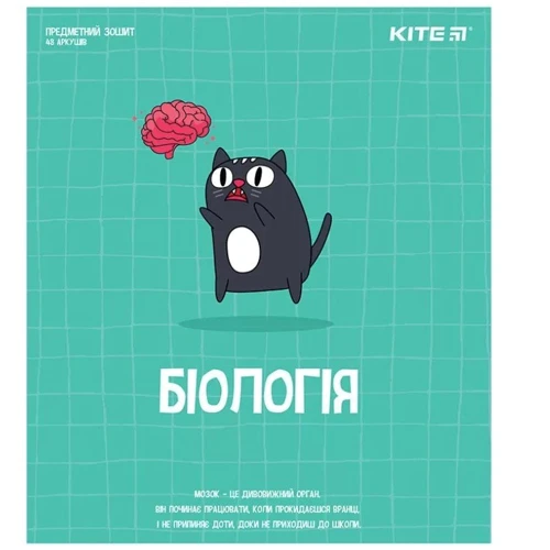 Набір зошит Kite #ПРЕДМІТКА Cat K23-240-17-24 8 видів 48 листів: Лініювання Клетка