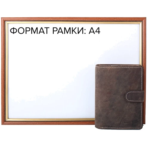 Мужской кошелек 4U Cavaldi коричневый (DNKN01L-HT-brown) фото 8