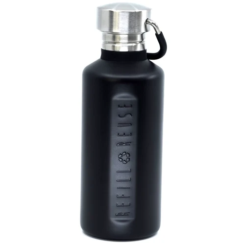 Дитяча пляшка для води Cheeki Classic Single Wall 500 мл Matte Black: Тип Термобутилка
