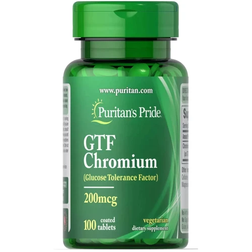 Puritan's Pride GTF Chromium 200 mcg Хром 100 таблеток