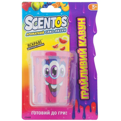 Ароматная слизь-лизун Scentos - Игривый Арбуз (85г, в баночке) (45488)