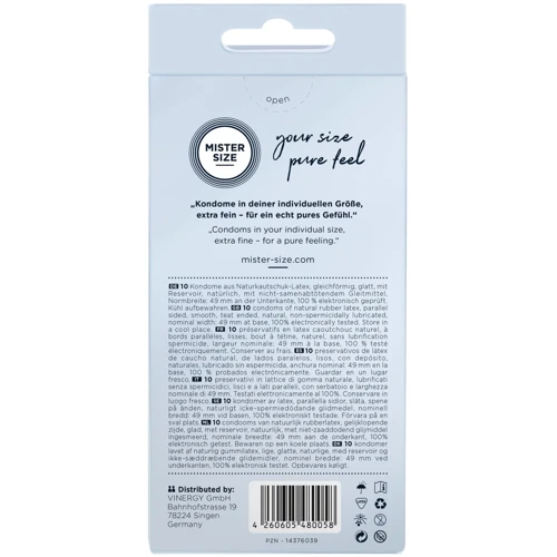 Презервативи Mister Size 49 (10 pcs)