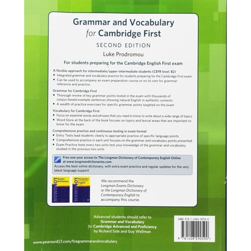 Grammar & Vocabulary for FCE 2nd Edition with key + access to Longman Dictionaries Online: Виробник Pearson Education