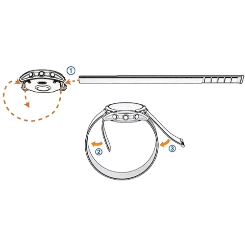 Ремешок Garmin UltraFit 22mm Watch Nylon Strap Flame Red (010-13306-12)