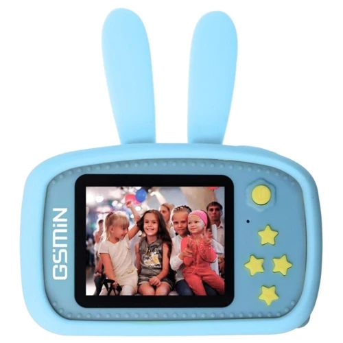 Детская фотокамера Baby Photo Camera Rabbit Голубой фото 4