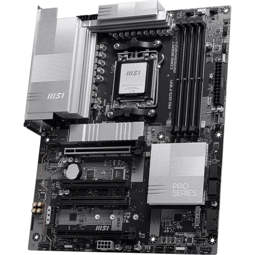 MSI PRO X870-P WIFI: Дополнительно Поддержка RAID, Поддержка UEFI, Радиатор на VRM, Адаптер Wi-Fi