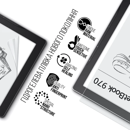 Аксесуар до електронної книги ArmorStandart Hydro-Gel Screen Protector Clear for PocketBook 970 (ARM66083) фото 5
