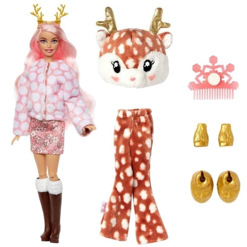 Кукла Barbie Cutie Reveal Зимний блеск в костюме оленя (HJL61) фото 7