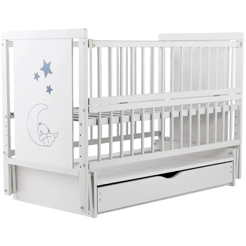 

Детская кроватка Babyroom Медвежонок M-03 белый (624464)