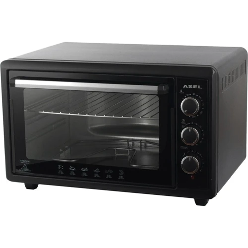 Электродуховка настольная Asel AF 50-23 Black: Объем, л 50