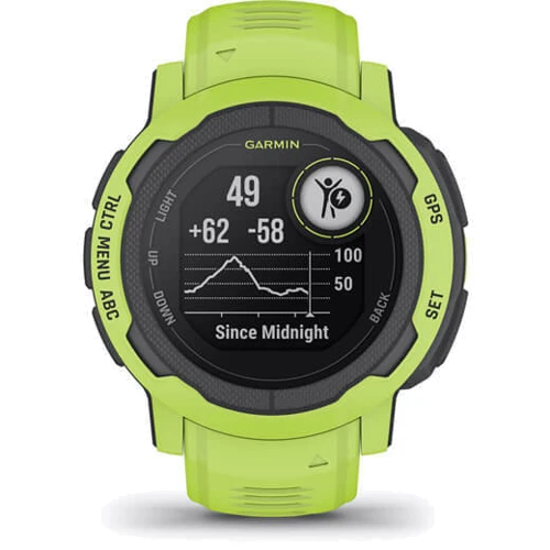 Смарт-часы Garmin Instinct 2 Electric Lime (010-02626-01): Цвет ремешка зеленый