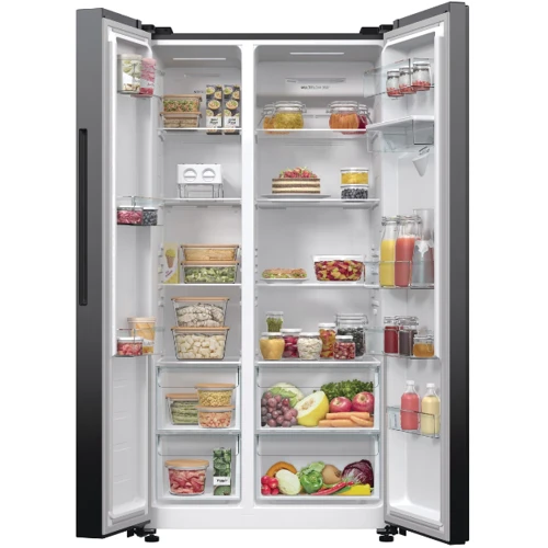 Холодильник Side-by-Side Gorenje NRR9185EABXLWD: Розташування морозильної камери Сбоку