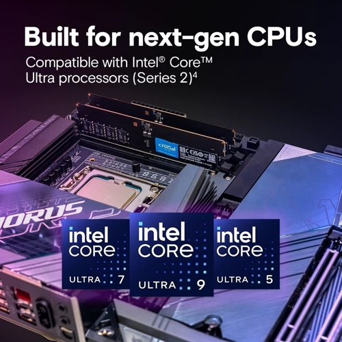 Crucial 32GB Kit (16GBx2) DDR5-6400 CUDIMM (CT2K16G64C52CU5)