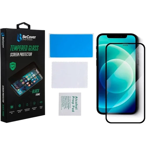 Защитное стекло для iPhone BeCover Tempered Glass Black for iPhone 14 (707970): Тип аксессуара защитное стекло