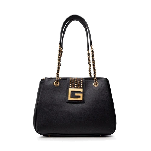 Женская сумка тоут Guess Bling Tri Cmprtmnt Shldr Stchl черная (HWVB7984090-BLA)