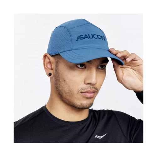 Бейсболка Saucony Outpace Hat синяя (900013-NS) фото 4